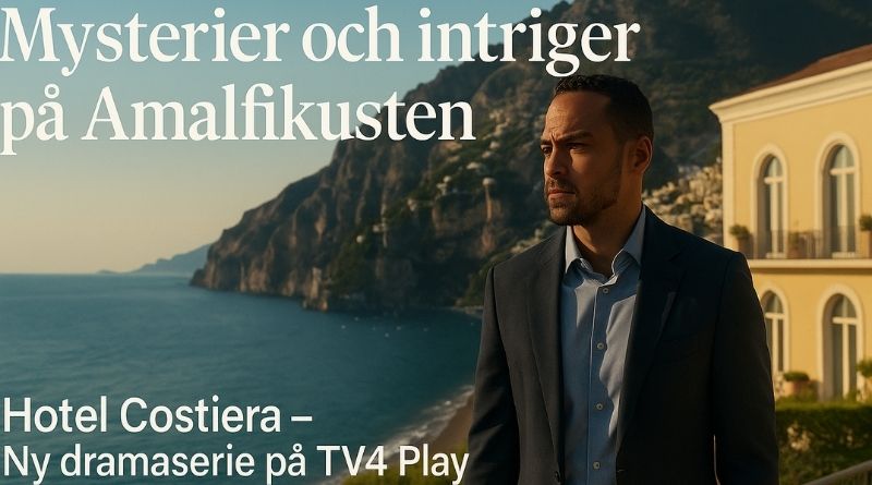 Jesse Williams som Daniel De Luca på Amalfikusten i dramaserien Hotel Costiera, streaming på TV4 Play.
